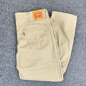 Levi's 541 Athletic Taper Stretch Khaki Tan Mens 40x30